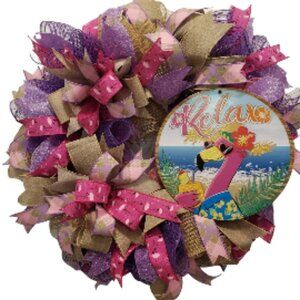 Summer Vibes Pool side Wreath